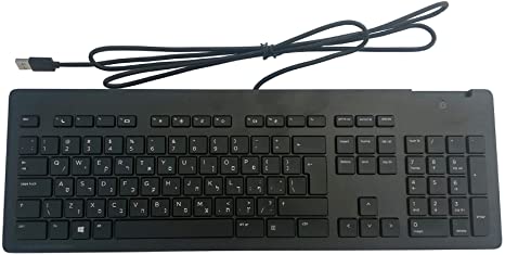 HP Z9H48AT#ABA Business Slim Wired Keyboard USB, Black