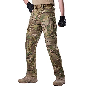 FREE SOLDIER Men's Outdoor Urban Tactical Pants Ripstop Water Resistant Assault Combat Cargo Pants