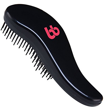 Detangling Hair Brush, Best Detangler Comb for Women, Men & Children, Black By Beauty Bon