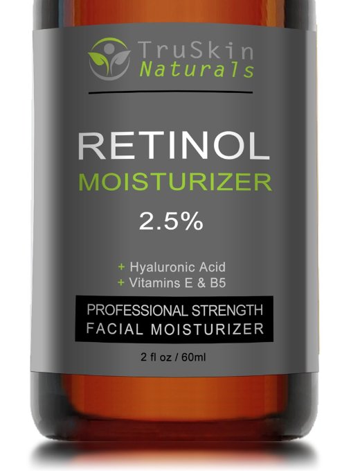 BEST ORGANIC Retinol Face Cream MOISTURIZER to Reduce Wrinkles - Vitamin A  Hyaluronic Acid Vitamin E B5 Jojoba Green Tea - Best with TruSkin Naturals Vitamin C Anti-Aging Skincare Serum
