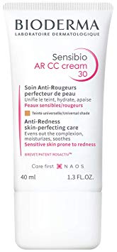 Bioderma Sensibio Anti-Redness Soothing and Moisturizing CC Tinted Cream For Sensitive Skin Prone to visible Redness - 1.3 FL.OZ.