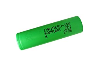 Samsung INR18650-25R 2500mAh 3.6v 20A Rechargeable Lithium-ion Battery [1 Battery]
