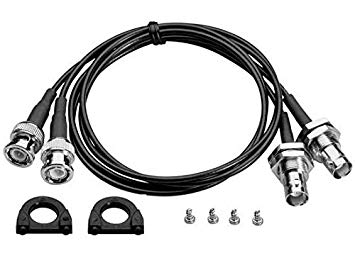 Sennheiser Antenna Front Mounting Kit for Wireless Receivers, Includes 2 Antenna Cable, 4 Mounting Screws and 2 Antenna Mounts