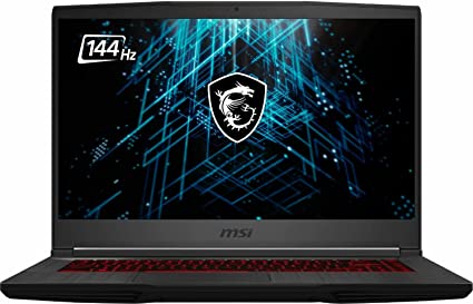 MSI GF65 Thin 3060 Gaming Laptop, 15.6" FHD 144Hz Display, Core i5-10500H 6-Core, GeForce RTX 3060 6GB, 16GB RAM 3200MHz, 512GB PCIe SSD, USB-C, WiFi 6, Ethernet, HDMI, Backlit, Win 10