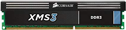 Corsair Memory CMX4GX3M1A1600C9 Corsair XMS3 4GB (1x4GB) DDR3 1600 MHz (PC3 12800) Desktop Memory 1.65V