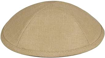 Zion Judaica Deluxe Linen Kippah Kids Yamakas Mens Ceremony Yarmulkes W/Clips