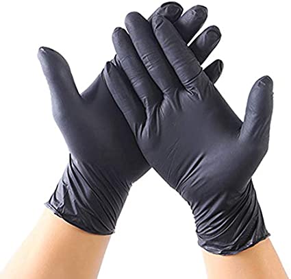 Disposable Nitrile Gloves, Latex-Free, Powder-Free Glove for Mechanics, Automotive, Cleaning or Tattoo Applications, Case of 60 Units