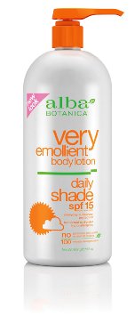 Alba Botanica Very Emollient, Daily Shade Lotion SPF 15, 32 Ounce