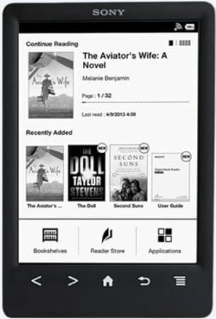 Sony PRS-T3 Ultra Slim e-Reader (Black) with 6" E-ink Touchscreen and Integrated WiFi