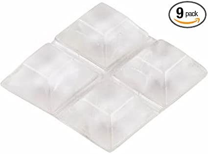 Shepherd Hardware 9562 1/2-Inch SurfaceGard Clear Adhesive Bumper Pads, 9-Count