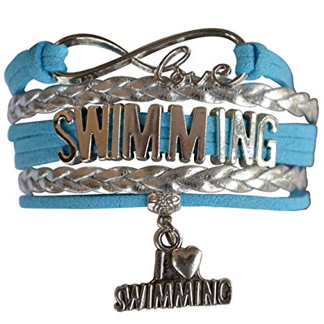 Infinity Collection Swim Bracelet- Girls Swimming Bracelet- Swim Jewelry for Swimmers