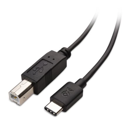 Cable Matters® USB 2.0 Type C (USB-C) to Type B (USB-B) Printer Scanner Cable in Black 2m