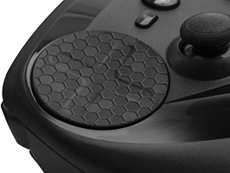 TouchProtect HEX - Enhance Tactile Feel, add Style, and Protect Your Trackpads. for Steam Controller and HTC Vive Controllers. Deep HEX Texture (Black)