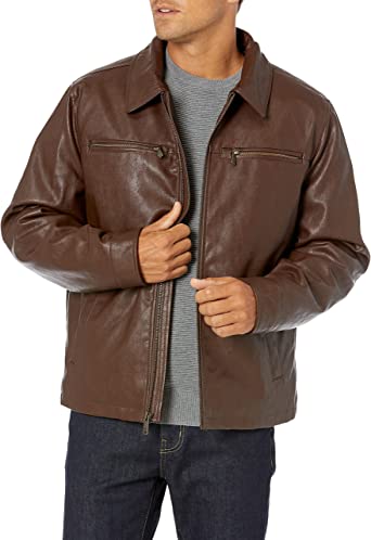 Dockers Men's James Faux Leather Jacket