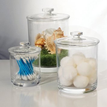 Premium Quality Plastic Apothecary Jars | Set of 3