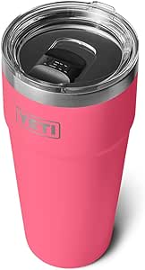 YETI Rambler 30 oz Stackable Tumbler, Stainless Steel, Vacuum Insulated with MagSlider Lid, Tropical Pink