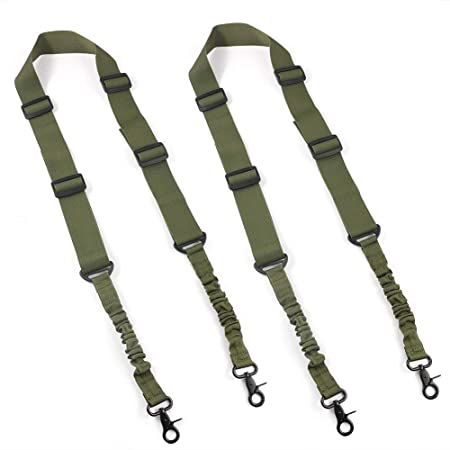 Feyachi 2 Point Rifle Sling/Gun Sling Adjustable Shoulder Strap with Metal Hook