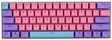 Taide 61 Key ANSI Layout OEM Profile PBT Thick Keycaps for 60% Mechanical Keyboard (Color 31)