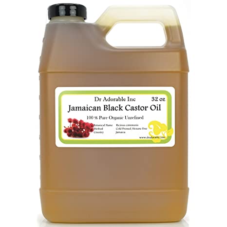 Dr Adorable Jamaican Black Castor Oil Natural Pure Organic Strengthen Grow & Restore Hair Care 32 oz