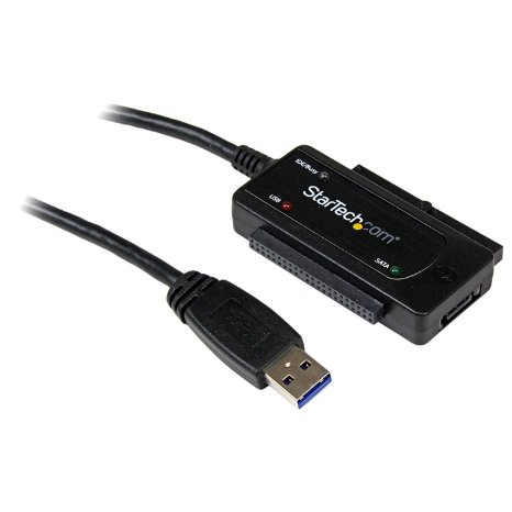 StarTechcom USB 30 to SATA or IDE Hard Drive Adapter Converter - 25  35 IDE and SATA to USB 3 Adapter - HDD  SSD to USB Converter