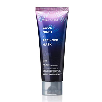 [CHICA Y CHICO] Cool night peel off mask, cooling down skin heat, soothing skin, tightening pore, exfoliating, cleaning surface, 100g, 3.52oz.