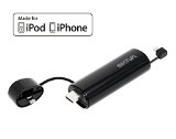 Apple MFi Certified - Skiva PowerVault Ultra-Portable 2600mAh iPhone Battery Pack with built-in Lightning and microUSB cables for iPhone 6 6Plus 5s iPod Samsung and more Model No AP103