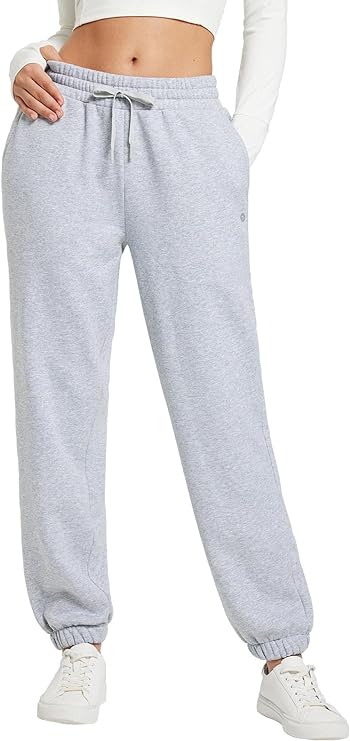 BALEAF Womens Joggers with Pockets Sweatpants Women Baggy Fleece Lined Athletic Pants Running Hiking Casual