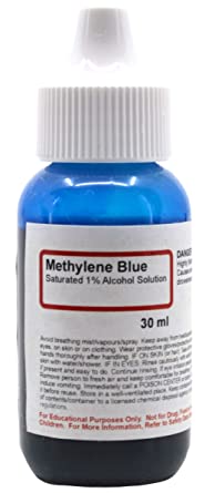 Methylene Blue, Saturated 1% Alcohol Solution, 1 fl oz (30mL) - The Curated Chemical Collection