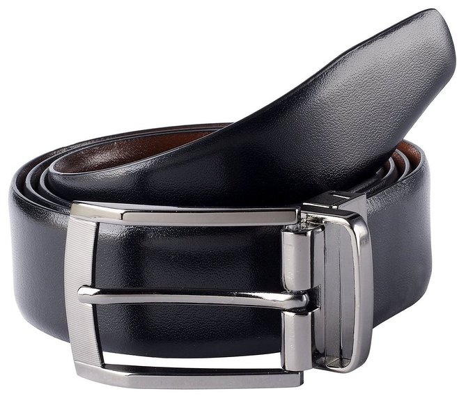 Savile Row High Quality Men's Dress Belt - Black, Brown & Reversible