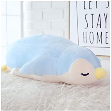 HYL World 19.7 Inches Stuffed Ocean Animal Penguin Doll Soft Plush Toy Pillow-Blue
