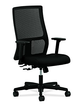 HON Ignition Series Mid-Back Work Chair - Mesh Computer Chair for Office Desk, Black (HONIW101CU10)