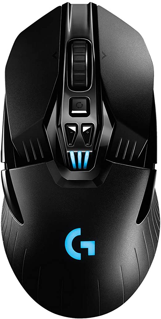 Logitech G903 LIGHTSPEED Wireless Gaming Mouse, Hero 16K Sensor, 16,000 DPI, RGB, Lightweight, Programmable Buttons, 140-Hour Battery Life, Rechargeable, Ambidextrous, PC/Mac, Black (German Packaging)