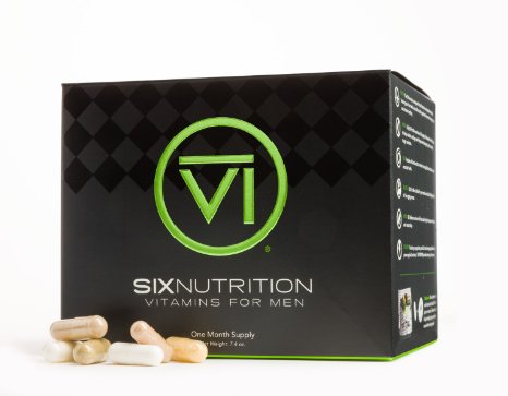 Six Nutrition - Vitamins for Men One Month Supply - 25 Pouches