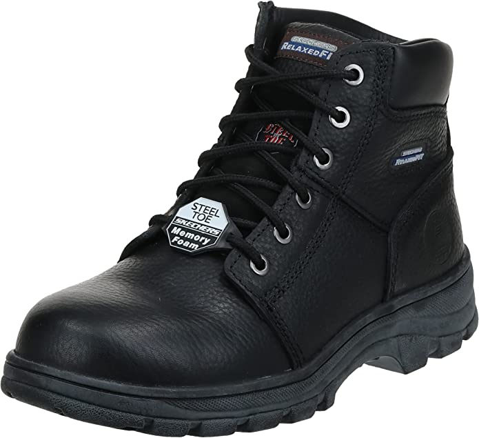 Skechers for Work Men's Workshire Relaxed Fit Work Steel Toe Boot