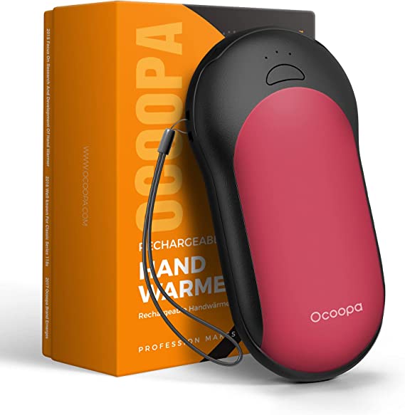 OCOOPA Fast-Charging Hand Warmers, 10000mAh Handwarmer with PD & QC 3.0 Rechargeable Hand Warmer Supercar Design Heating time 15 Hrs Perfect for Outdoor Activities Brilliant Winter Gift