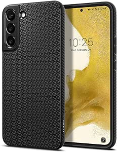 Spigen Funda Liquid Air Compatible con Samsung Galaxy S22 Plus 5G - Negro Mate