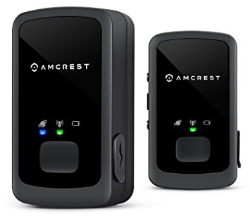 2-Pack Amcrest AM-GL300 V2 (Upgraded GSM) Portable Mini Real-Time GPS Tracker - Unlimited Text Message / Email Alerts, Geo-Fencing, 2-Week Battery, No Contracts