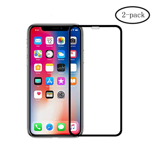 Tempered Glass Screen Protector Compatible for iPhone Xs Max, [9H Hardness] [3D Curved] [Bubble Free] [Anti-Scratch] iPhone Xs Max Screen Protector