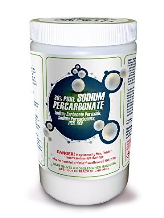 99% PURE Sodium Percarbonate - 2 LB Bottle (solid hydrogen peroxide, Sodium carbonate hydrogen peroxide, sodium carbonate peroxyhydrate, oxygen bleach)