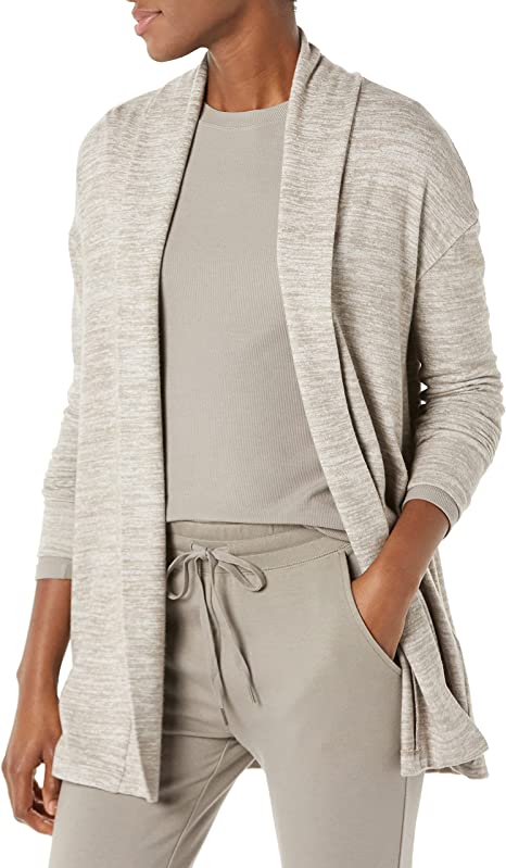 Daily Ritual Women's Cozy Knit Open Cardigan Sweater