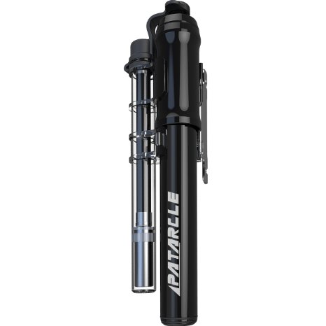 Patarcle Frame-mounted Bike Pump - Mini Bycicle Pump 260 PSI High Pressure & Labor Saving - Great for Road & Mountain Cycle - Presta & Schrader Valve Compatible