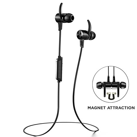 Bluetooth Headphones, Earbuds Runner Headphones Sport Earphones ,Magnet Attraction Wireless Stereo Earphones Noise Cancelling Sweatproof Sport Headset