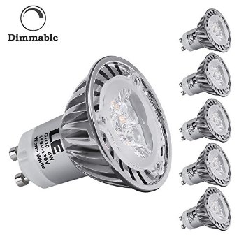 LEreg 4W Dimmable MR16 GU10 LED Bulbs 35W Halogen Bulbs Equivalent 210lm 45deg Beam Angle Warm White 3000K Recessed Lighting Track Lighting Spotlight LED Light Bulbs Pack of 5 Units