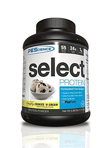 Physique Enhancing Science Select Protein 55 Supplement, Cookies and Cream, 3.88 lbs