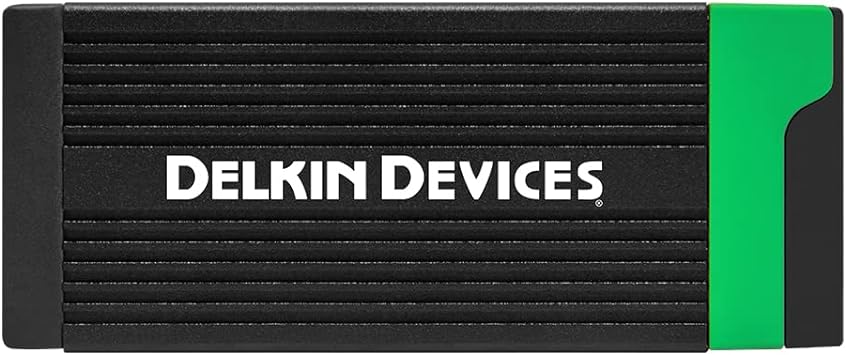 Delkin DELKIN USB 3.2 CFexpress™ Type B & SD UHS-II Memory Card Reader, Black (DDREADER-56)