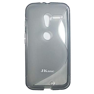 JKase Slim-Fit Streamline S Line Ultra Durable Soft TPU Case for Motorola Moto X (1st Gen 2013) (Gray)