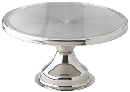 Winco CKS-13 Stainless Steel Round Cake Stand, 13-Inch (Pack of 2)