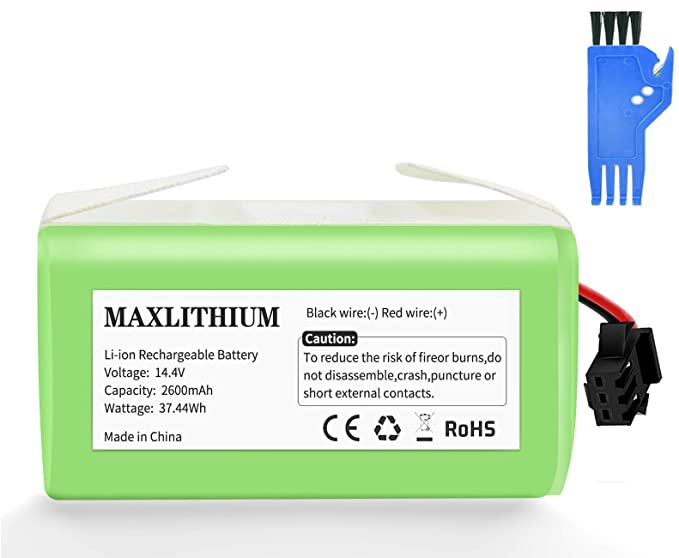 Upgraded 14.4v 2600mAh Replacement Battery for Deebot N79s, Li-ion Rechargeable Battery Compatible with Ecovacs Deebot N79S DN622, Eufy RoboVac 11 11S 11S MAX 30 15C 15T 12 35C