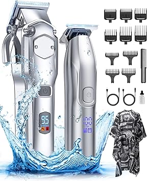 Romanda Mens Clippers and Trimmers Set,Hair Clippers for Men Cordless,Barber Clippers Set for Cutting,Hair Clippers Kit