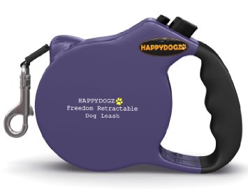 Retractable Dog Leash For Large Dogs - HappyDogz Freedom Retractable Dog Leash - One of The Most Durable and Comfortable Retractable Dog Leashes - Meets Strict TUV Standards - A Safer and Easier Dog Walking Experience - 10 Year Warranty